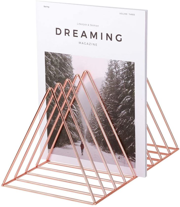 Triangle Iron Desktop Storage Bookhelf